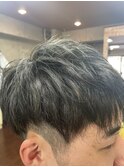 メッシュダブルカラー。