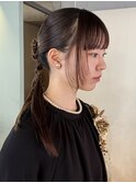 【徳岡】モードヘアタイトヘアアレンジロングヘアセット