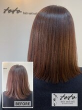 トトヘアーアンドネイル(toto hair and nail) 人気NO.1【髪質改善カラーコース】カット・メテオカラー・TR