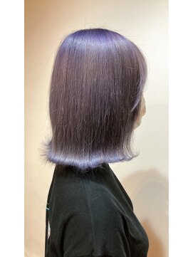 ルーシー(LUCY) 外ハネボブ×ペールパープルカラー