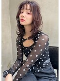 Aimee おすすめ ウルフパーマ×カシスベージュ