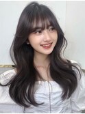 髪質改善 艶髪 愛され 韓国風 前髪カット 小顔 梅田