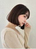 ボブ／レイヤーカット／グレージュカラー／表参道