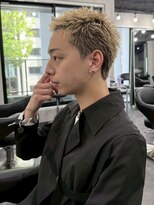 ラベル 渋谷(LAVEL)&nbsp;スパイキーショート/ブロンドベージュ/メンズブリーチ/渋谷