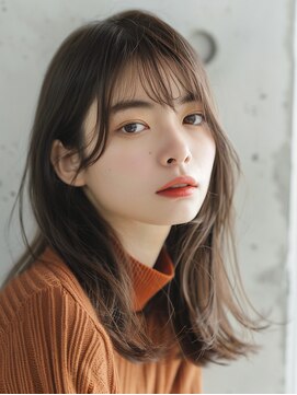 フィット ヒュー 千葉(fit hue) 黒髪/オリーブグレー/ココアベージュ/小顔/クラゲヘアー【千葉】