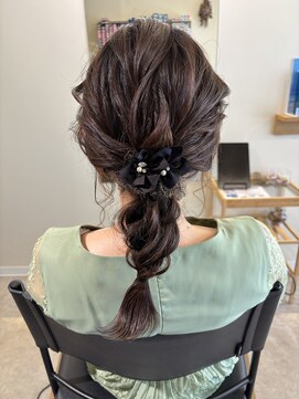 編みおろしヘアセット