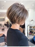 40代50代60代 ショート白髪ぼかし絶壁解消似合わせs