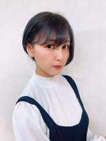シエ バイ ケンジ 湘南台(sie by KENJE) ダークパープル/ナチュラルショート/夏のヘアアレンジ/湘南台