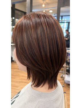 ヘアショップエヌアンドエー 久喜店(hairshop N&A) ショートレイヤーで骨格補正！顔周りカットとツヤ感ボブ