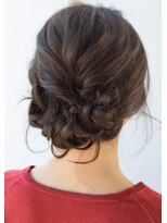 ヘアーサロンデフォーエバールークス(hairsalon de Forever Lux)&nbsp;Forever Lux＃大人かわいい三つ編みギブソンタック