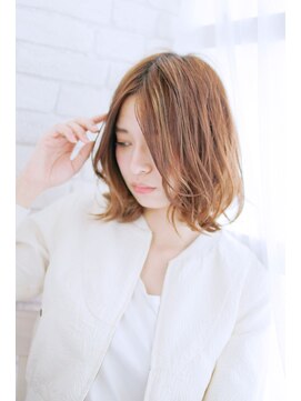 ズール 生田店(ZU LU) ミックスカールミディ/外ハネ◎20代30代40代50代