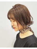 エイム ヘアメイク 横川店(eim HAIR MAKE)&nbsp;切りっぱボブ×モカベージュ