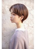大人可愛い20代30代40代小顔丸みハンサムショート