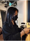 メンズニュアンスウェーブロングヘアー