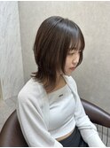 レイヤーカット髪質改善くびれミディアム韓国
