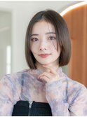20代30代大人かわいい前髪/レイヤーカット/こっくりカラー/小顔