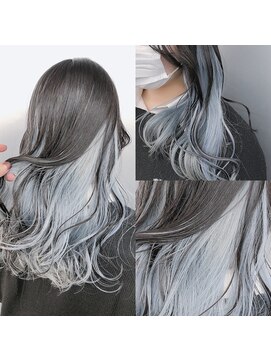 サイ アオヤマ(sai AOYAMA) インナーカラー/イヤリングカラー/韓国風ヘア/グレージュ