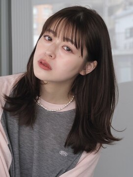 ガーデンヨコハマエスト(GARDEN YOKOHAMA est) イメチェン　外ハネボブ　美髪　ワイドバング　ミディアム　前髪