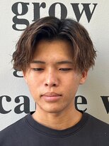 ノーエン(noen)&nbsp;佐賀センターパートツイストパーマ緩めシャドウパーマフェード