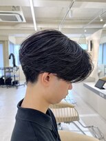 ニコ トウキョウ ヨコハマ(nico)&nbsp;メンズセンターパートウルフセンターパートニュアンスパーマ襟足