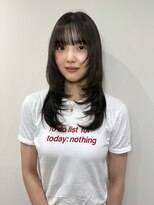 ガーランドギンザ(Garland Ginza)&nbsp;ハッシュカットオリーブグレージュ顔まわり