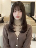 ハーシーバイアポロ 相模大野(HERSHE by apollo) xカット//ホワイトグレージュ/レイヤーカット/チェリーブラウン