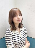 マロンベージュ/ボブ/前髪/レイヤー/髪質改善/縮毛矯正/立川