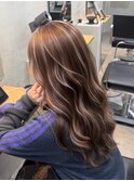 ハイライト/ココアベージュ/似合わせカット/レイヤーカット