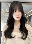 20代30代◎冬の暗めカラー×くびれレイヤーカットで小顔美人