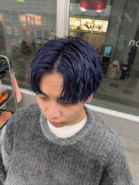 オムデュー(HOMME DEUX) 【YUYA】ネイビーツイスパ