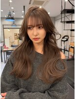 ラヴィズム 長岡店(LUVISM)&nbsp;韓国/顔周りレイヤー/ダブルカラー/ベージュ/縮毛矯正新潟長岡