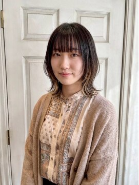 アロマ ヘアルーム 池袋店(AROMA hair room) イメチェン/前髪/外ハネボブ/ソフトウルフ/イヤリングカラー