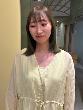 ウタ olive beige 【大通/顔周り/前髪/髪質改善】