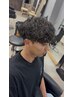 メンズカット＋眉カット＋シャドウパーマ＋TR＋MCS.フェイスパック