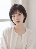 大人ショートカット×ショートレイヤー30代40代50代丸顔面長池袋