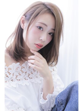 ハイル(KHAIR) 【KHAIR】大人ナチュラルストレート×ヌーディーベージュ