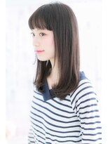 ミック ヘアアンドビューティー 大山店(miq  Hair&Beauty) 黒髪★ガーリーストレートb