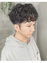 テトヘアー(teto hair)&nbsp;メンズカット パーマ　ショート　前下がり　刈り上げ