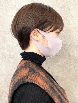 エリマ 調布(elima) ショートボブハンサムショート◎イルミナカラーベージュカラー