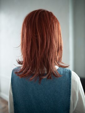 ヘアーサロンウフ(hair salon Oeuf) レイヤー外ハネミディ 自由が丘