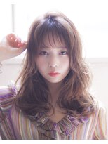 エルピス(elpis)&nbsp;小顔カット♪デジタルパーマカールスタイル♪アッシュブラウン