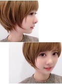 前髪カット・ショートにイメチェンヘア!ラベンダーカラー