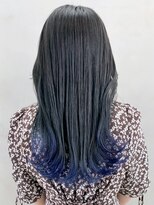 アイティーバイアルバム 下北沢店(IT by ALBUM)&nbsp;ブルーグラデ_ショコラベージュボブルフベビーバング_ba340822