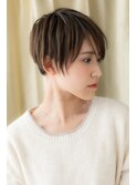 斜めバングニュアンスカラー刈り上げショートY大宮20代30代40代!