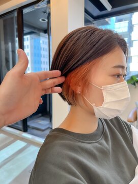 ロンドアジュール 横浜(Lond azur) 【阿部もえる】イヤリングカラーオレンジ