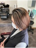 ハイライトグラデーションボブ_ボブウルフ_215