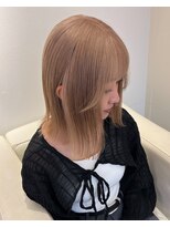 ベレーザ 渋谷(BELEZA)&nbsp;5098グレーベージュミルクティーアッシュ韓国ハイトーンカラー