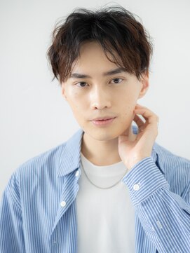 モッズヘアメン 名護大東店(mod's hair men) センターパートで爽やかな印象！ラフマッシュパーマｆ名護大東