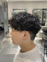 波巻きスパイラルパーママッシュコンマヘア刈り上げ韓国原宿