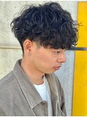 波巻きスパイラルパーマツイストスパイラルパーマメンズマッシュ
